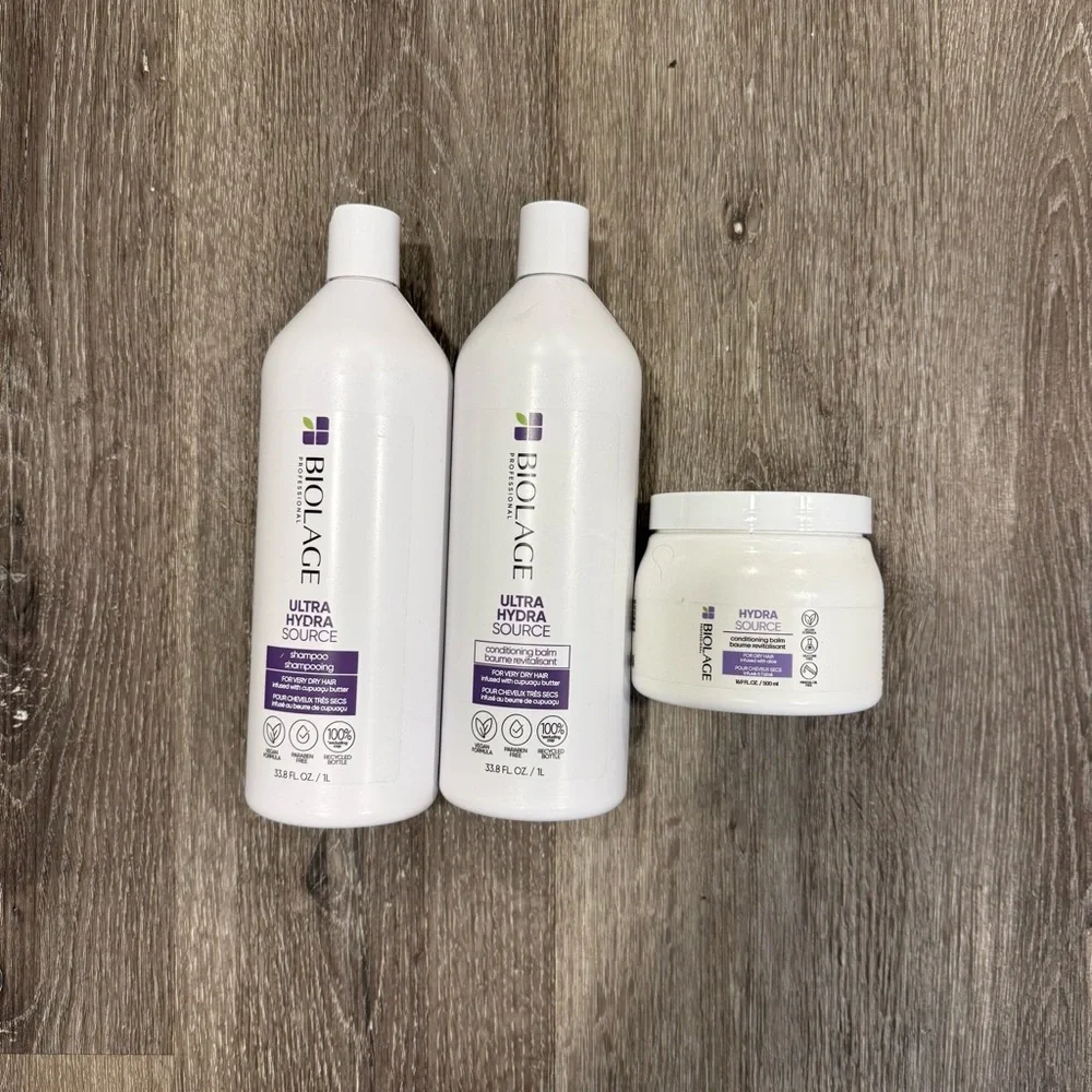 NEW Biolage Ultra HydraSource Hair Care Shampoo/Conditioner + Mask 16.9 oz each​